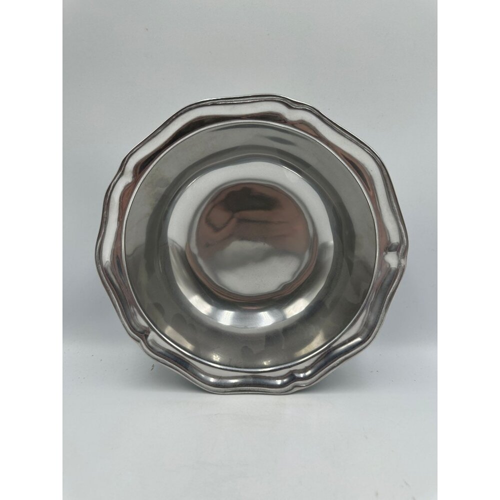 Wilton Armetale Fluted Bowl Handcrafted Durable Food Safe Metal USA Oven/Flame